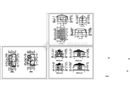 房屋设计立面图剖面图分析图,房屋设计图示
